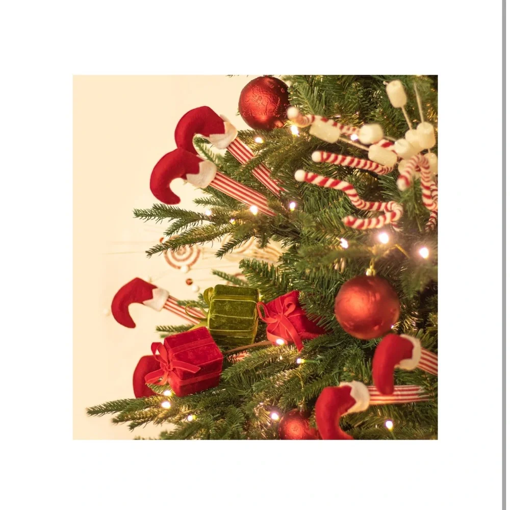 6pcs Christmas Elf Leg Picks 13-Inch